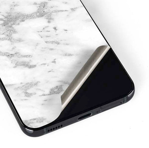 Silver Marble Galaxy S22 Plus Skin