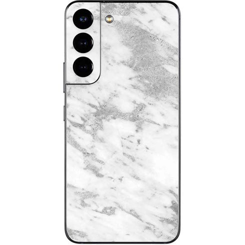 Silver Marble Galaxy S22 Skin