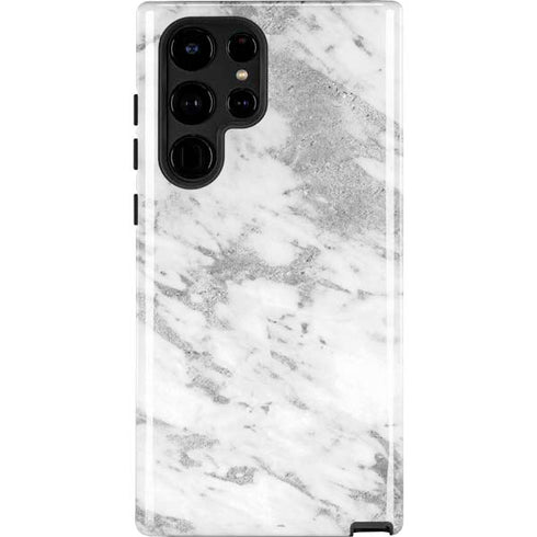 Silver Marble Galaxy S22 Ultra Pro Case
