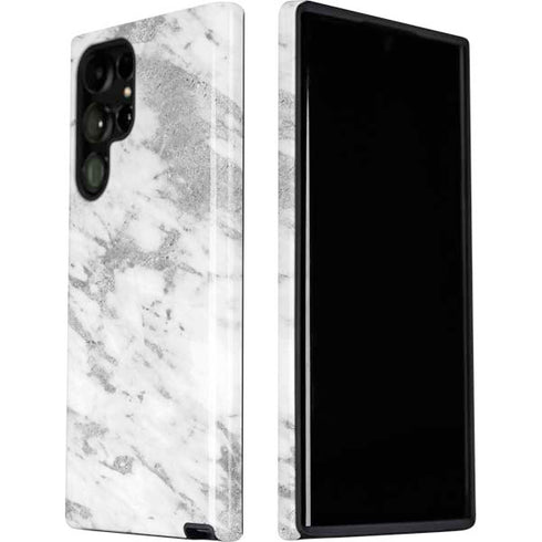 Silver Marble Galaxy S22 Ultra Pro Case