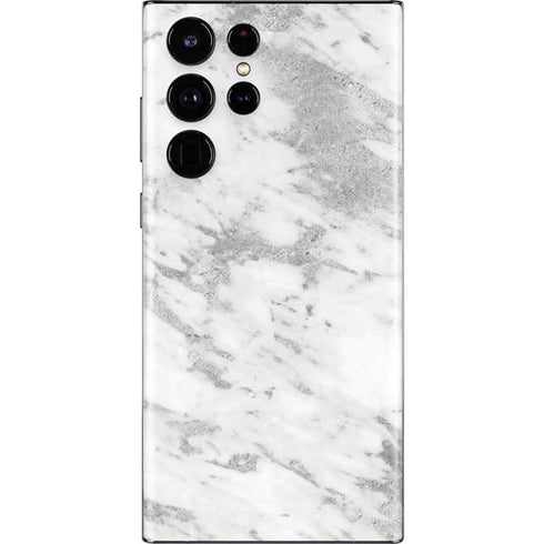 Silver Marble Galaxy S22 Ultra Skin
