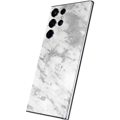 Silver Marble Galaxy S22 Ultra Skin