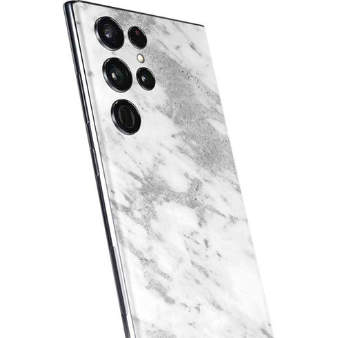 Silver Marble Galaxy S22 Ultra Skin