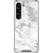 Silver Marble Galaxy S23 Clear Case