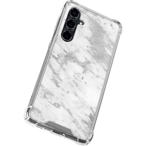Silver Marble Galaxy S23 FE Clear Case