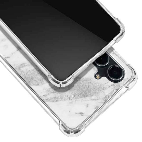 Silver Marble Galaxy S23 FE Clear Case