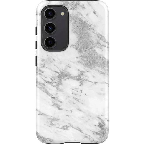 Silver Marble Galaxy S23 Plus Pro Case