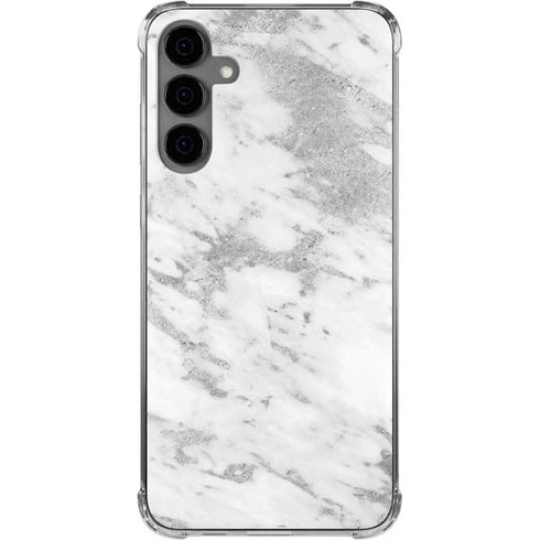 Silver Marble Galaxy S24 Plus Clear Case