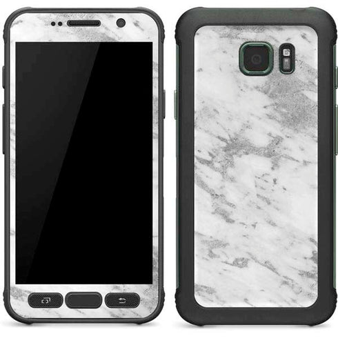 Silver Marble Galaxy S7 Active Skin