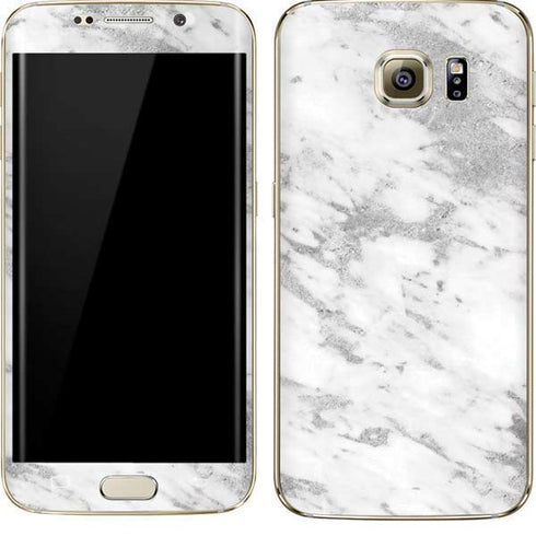 Silver Marble Galaxy S7 Edge Skin