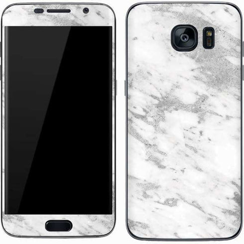 Silver Marble Galaxy S7 Skin