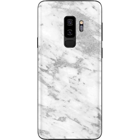 Silver Marble Galaxy S9 Plus Skin