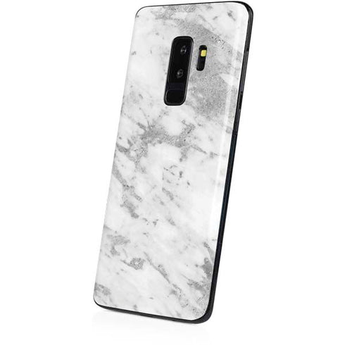Silver Marble Galaxy S9 Plus Skin