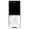 Silver Marble Galaxy Z Flip5 5G Clear Case