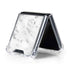 Silver Marble Galaxy Z Flip5 5G Clear Case
