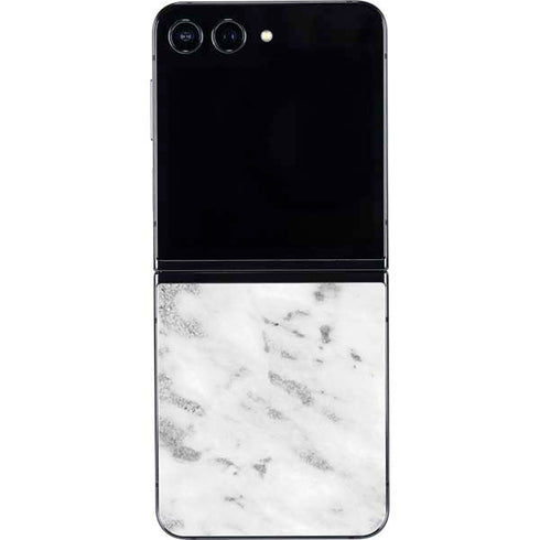 Silver Marble Galaxy Z Flip5 5G Skin