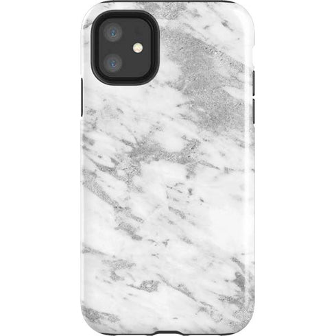 Silver Marble iPhone 11 Impact Case