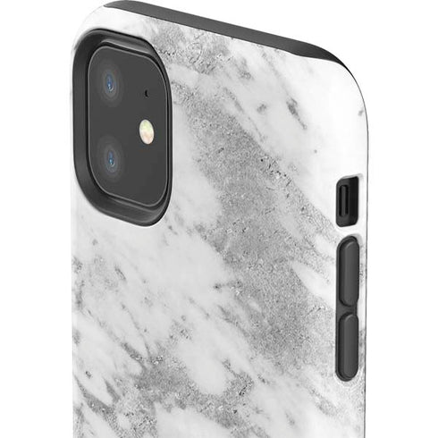Silver Marble iPhone 11 Impact Case