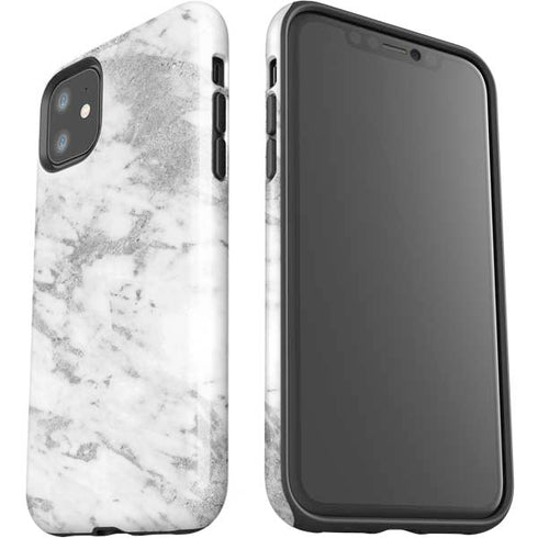 Silver Marble iPhone 11 Impact Case
