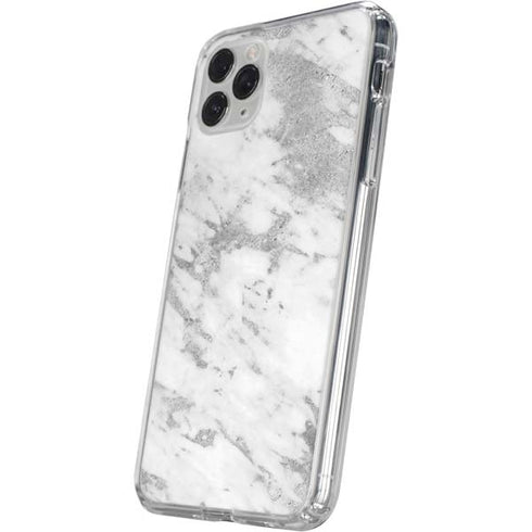 Silver Marble iPhone 11 Pro Clear Case
