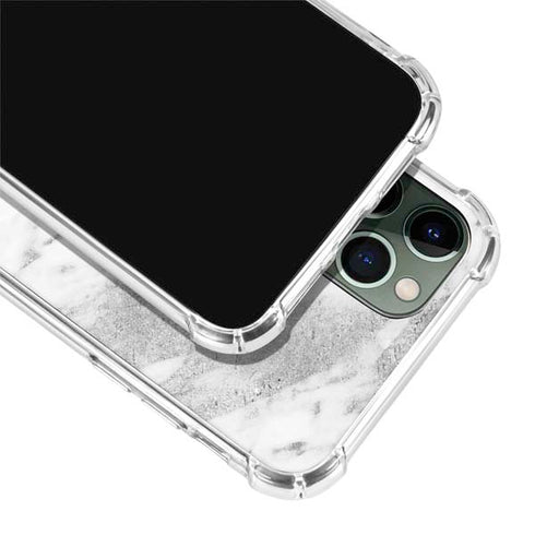 Silver Marble iPhone 11 Pro Max Clear Case