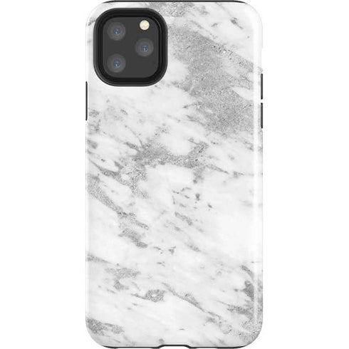 Silver Marble iPhone 11 Pro Max Impact Case