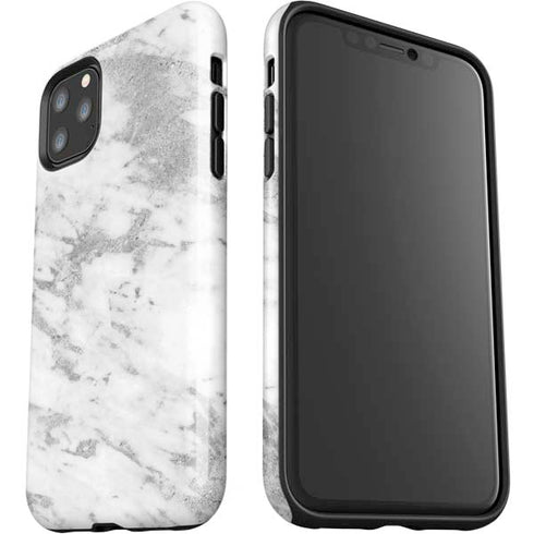 Silver Marble iPhone 11 Pro Max Impact Case