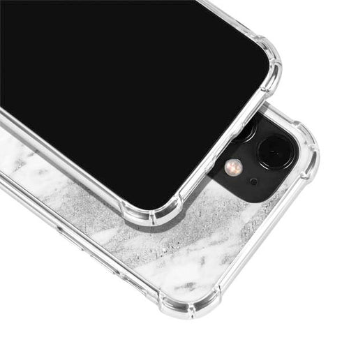 Silver Marble iPhone 12 Clear Case