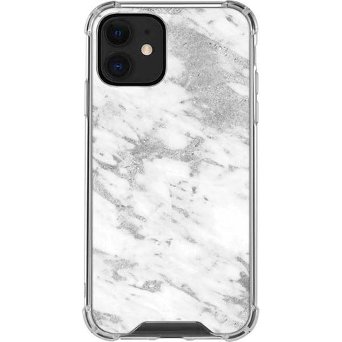 Silver Marble iPhone 12 Mini Clear Case