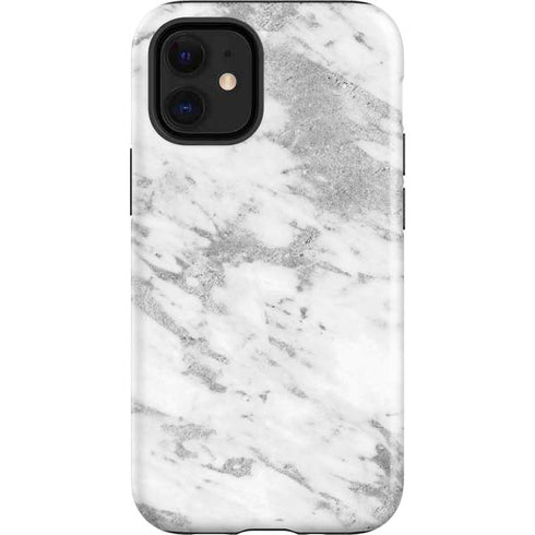 Silver Marble iPhone 12 Mini Impact Case