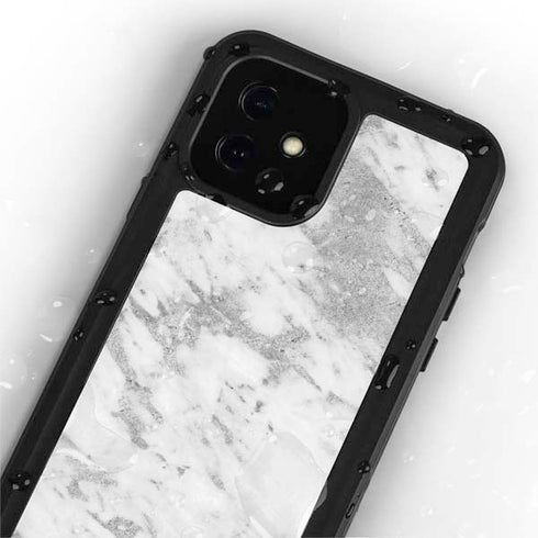 Silver Marble iPhone 12 Mini Waterproof Case