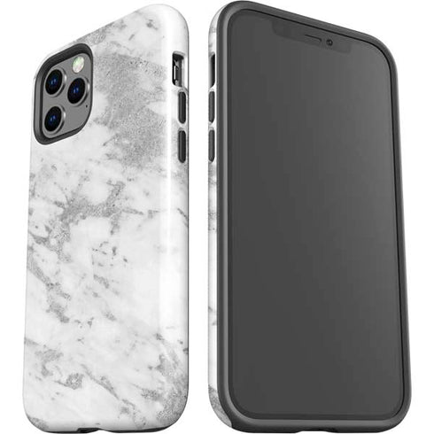Silver Marble iPhone 12 Pro Impact Case