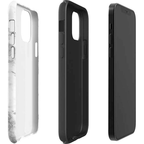 Silver Marble iPhone 12 Pro Max Impact Case