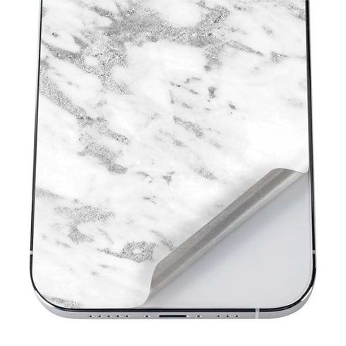 Silver Marble iPhone 12 Pro Max Skin