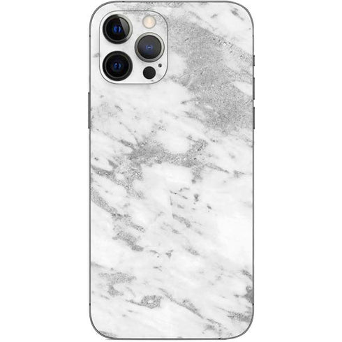 Silver Marble iPhone 12 Pro Skin