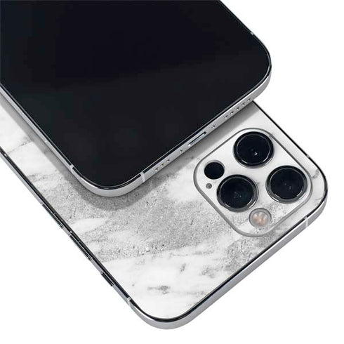 Silver Marble iPhone 12 Pro Skin