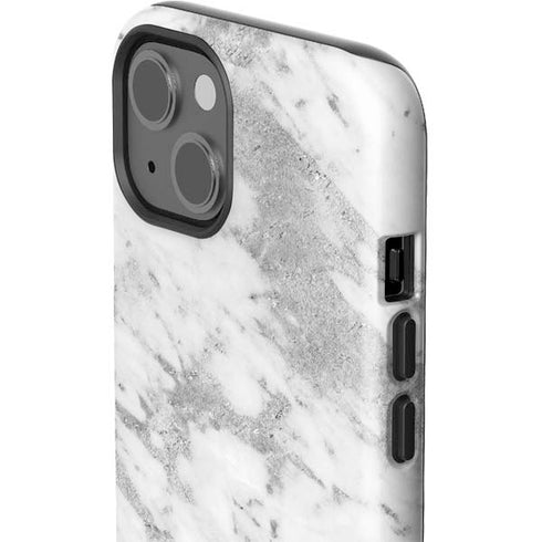 Silver Marble iPhone 13 Impact Case
