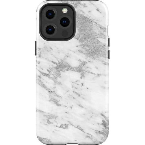 Silver Marble iPhone 13 Pro Max Impact Case