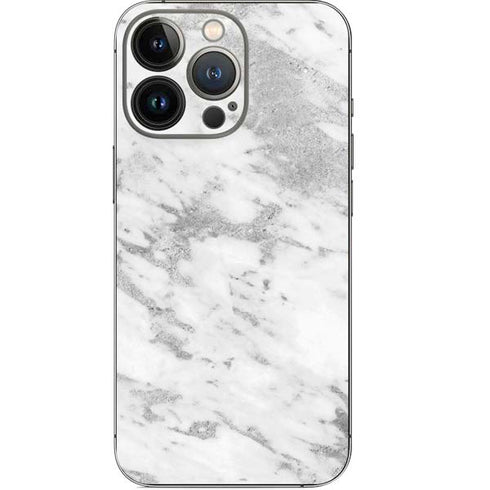 Silver Marble iPhone 13 Pro Skin