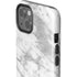 Silver Marble iPhone 15 Plus Impact Case