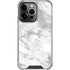 Silver Marble iPhone 15 Pro Clear Case