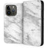 Silver Marble iPhone 14 Pro Folio Case