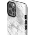 Silver Marble iPhone 15 Pro Max Impact Case