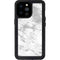 Silver Marble iPhone 14 Pro Max Waterproof Case