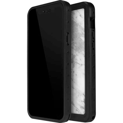 Silver Marble iPhone 14 Pro Max Waterproof Case