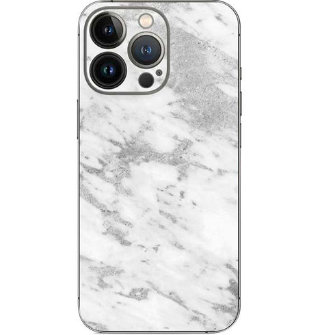 Silver Marble iPhone 14 Pro Skin