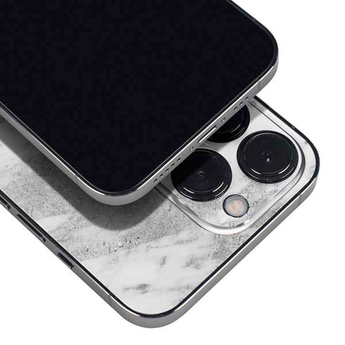 Silver Marble iPhone 14 Pro Skin