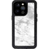 Silver Marble iPhone 14 Pro Waterproof Case