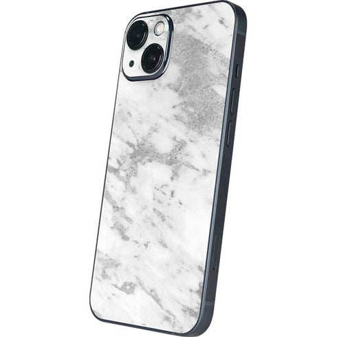 Silver Marble iPhone 14 Skin