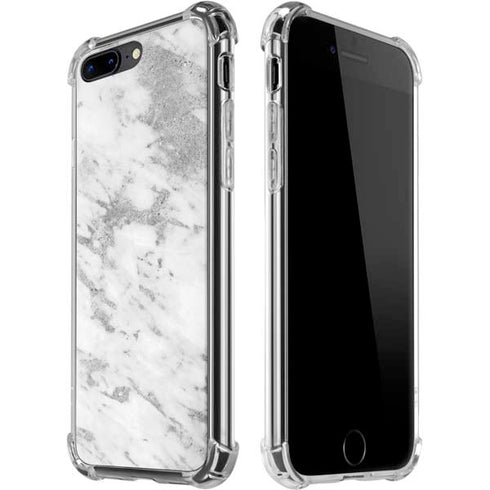 Silver Marble iPhone 7/8 Plus Clear Case
